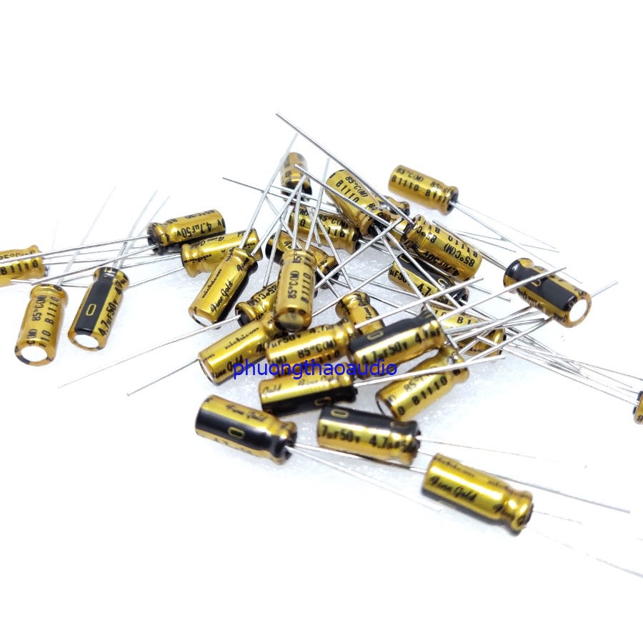 Tụ Nichicon Fine Gold 4.7uf 50v, Nichicon FG 4.7uf 50V, Nichicon 4.7uf 50V