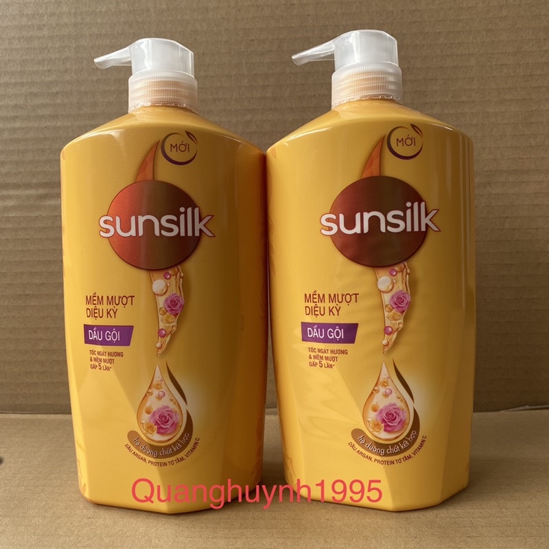 COMBO 2 Chai Dầu gội Sunsilk mềm mượt diệu kỳ 900g(Mầu Vàng)