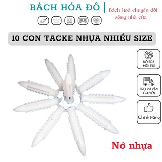 10 con tacke nhựa nhiều size .