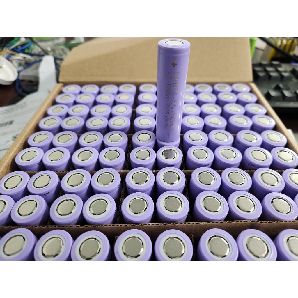 Pin mới sạc tích điện 2400mAh 3.7V, Cell pin INR 18650 22SP 15k20A Li-Ion, xả 20A