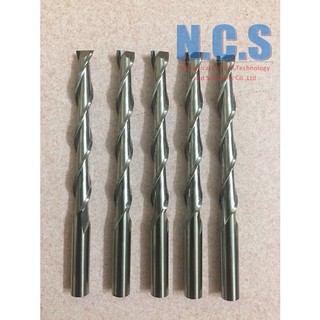 (01 mũi) dao cắt gỗ CNC 6.0mm,xoắn 2 lưỡi 45-100mm, hàng bình dân