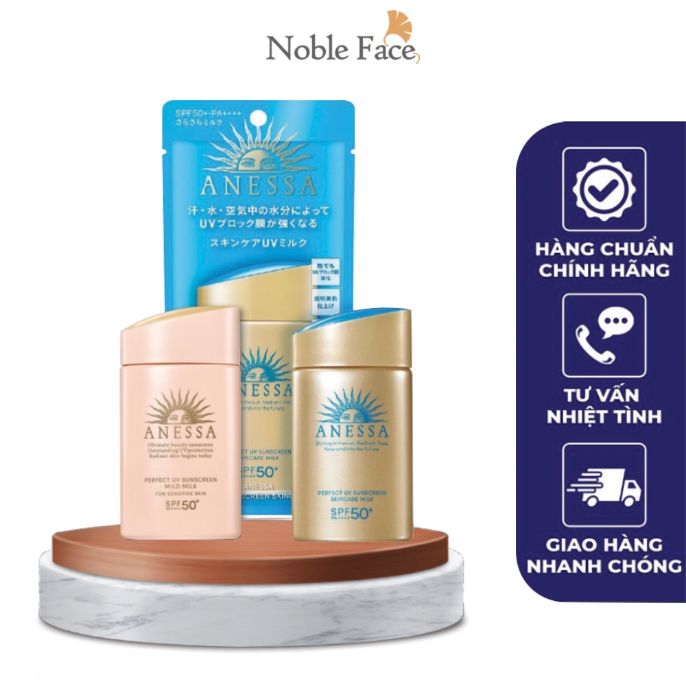 Kem chống nắng Anessa Perfect UV Sunscreen Skincare Milk SPF 50+ PA++, hàng nội địa Nhật