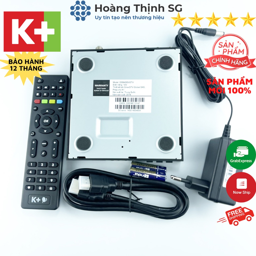 Đầu K+ Full HD, truyền hình vệ tinh HD K+, chính hãng truyền hình K+