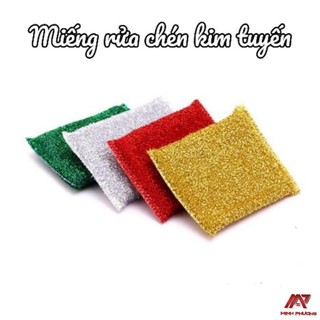 Miếng cước rửa chén kim tuyến