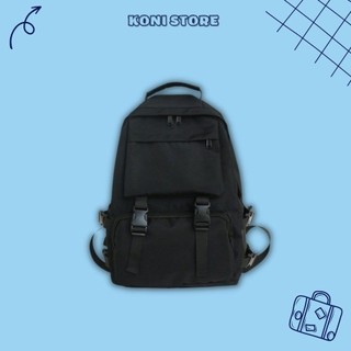 Balo ulzzang basic phong cách hàn quốc, balo chống thấm nước bl67 - koni store