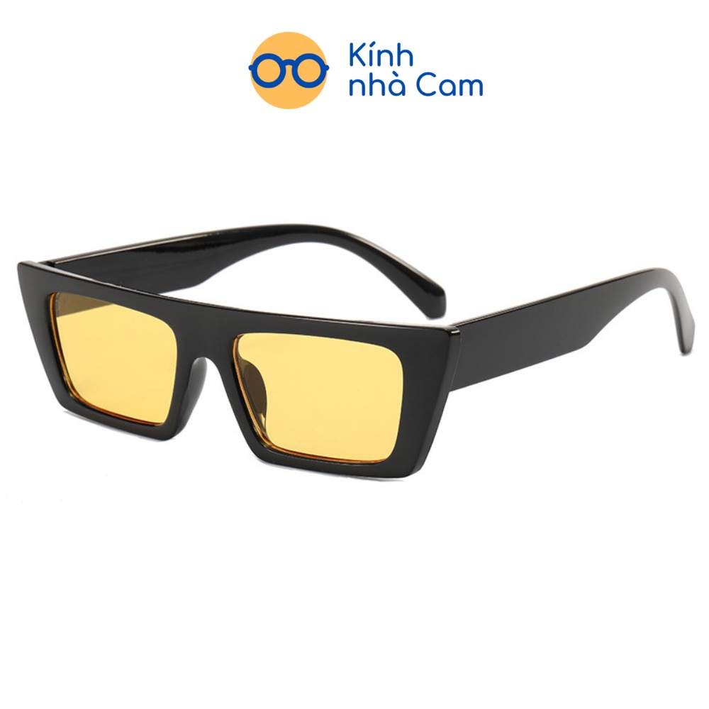 Kính Râm Chữ Nhật Thời Trang, Kính Mắt UV400 Ulzzang Thời Trang Hàn Quốc Nam Nữ FERADO (tặng kèm hộp đựng kính)