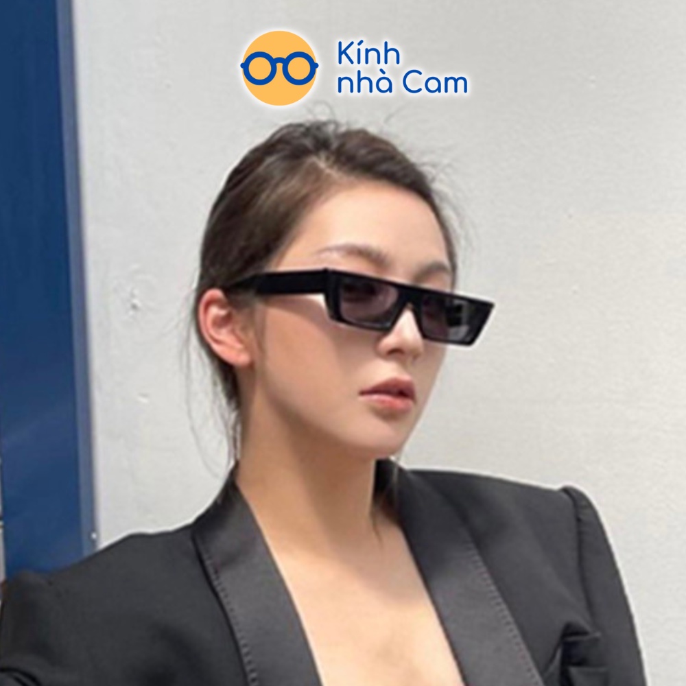 Kính Râm Chữ Nhật Thời Trang, Kính Mắt UV400 Ulzzang Thời Trang Hàn Quốc Nam Nữ FERADO (tặng kèm hộp đựng kính)