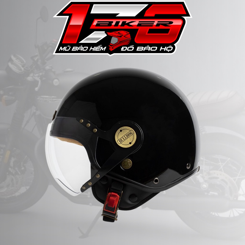 Mũ bảo hiểm 3/4 Bulldog Pom - BIKER 176 - Mũ bảo hiểm & Đồ bảo hộ Vũng Tàu