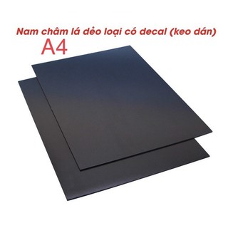 Nam châm lá A4 decal sẵn keo giáo cụ dạy hoc, làm đồ dùng dạy học