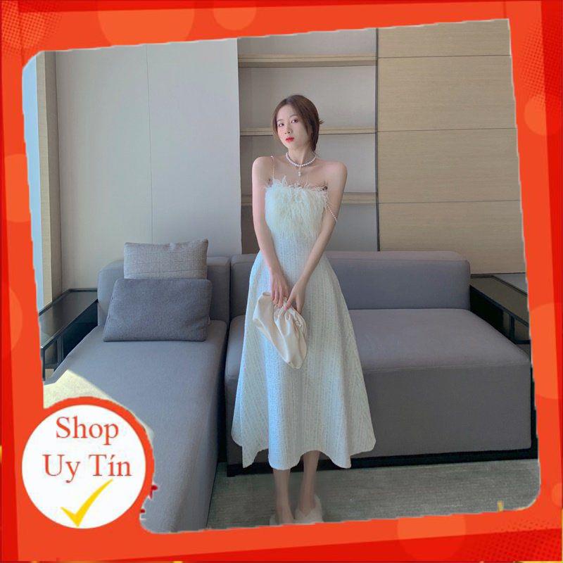 ĐẦM THIẾT KẾ PHỐI LÔNG SIÊU CHẢNH ULZZANG - KÈM ẢNH THẬT
