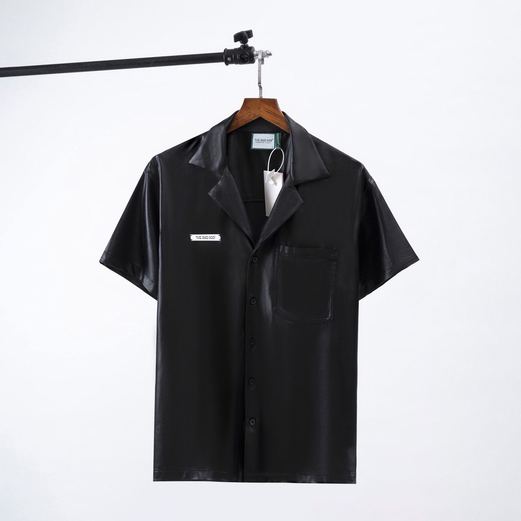 Áo sơ mi nam ngắn tay The Bad God Leather Flex Erebus shirt