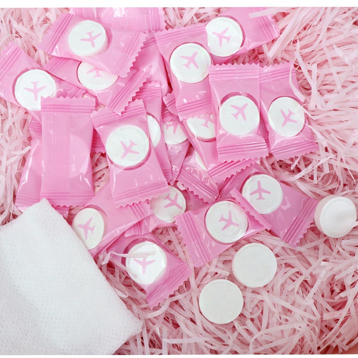 Khăn Giấy Nén Dạng Viên Kẹo Tiện Lợi