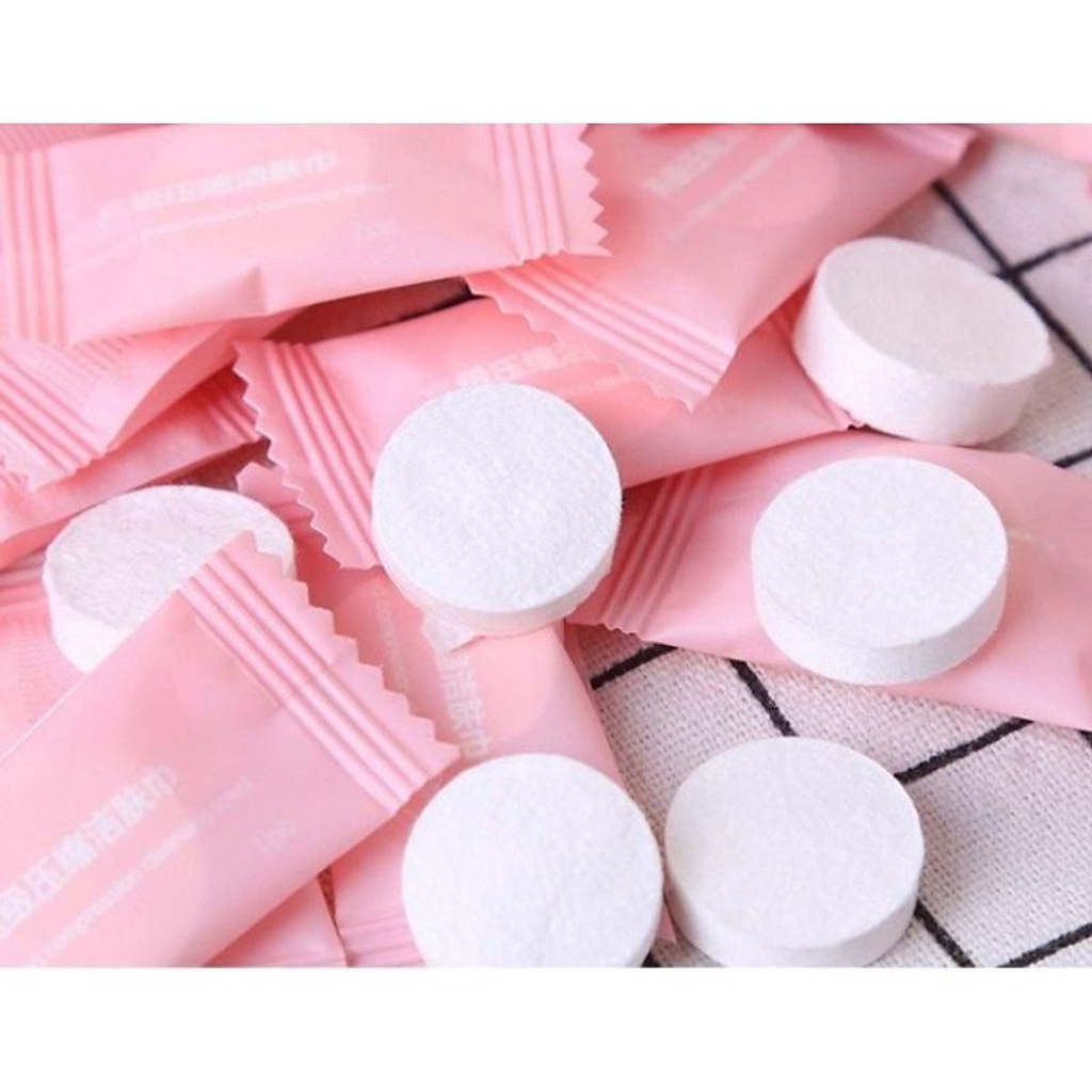 Khăn Giấy Nén Dạng Viên Kẹo Tiện Lợi