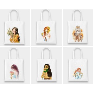 Túi tote vuông vải canvas đeo vai cô gái và các mẫu bán chạy nhất