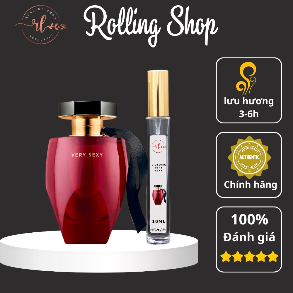 Nước Hoa Chiết Nữ Victoria's Very Sexy Quyến Rũ, Gợi Cảm Đầy Lôi Luốn Dung Tích 10ml - Rolling Shop