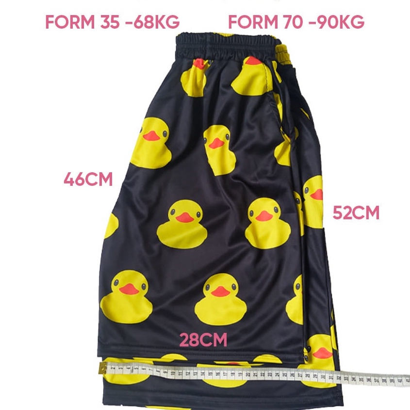 Quần Đùi Hoạt Hình In Vịt Vàng Siêu Dễ Thương