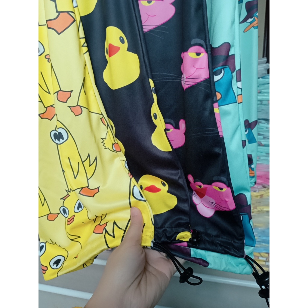 Quần Đùi Hoạt Hình In Vịt Vàng Siêu Dễ Thương
