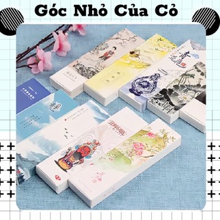 Kẹp sách giấy Bookmark, Đánh Dấu Sách Cổ Phong Thủy Mặc gocnhocuaco
