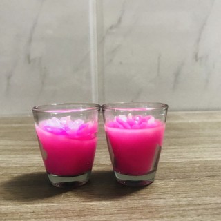Đèn cầy hoa nhỏ nhiều màu (2 cây/set)