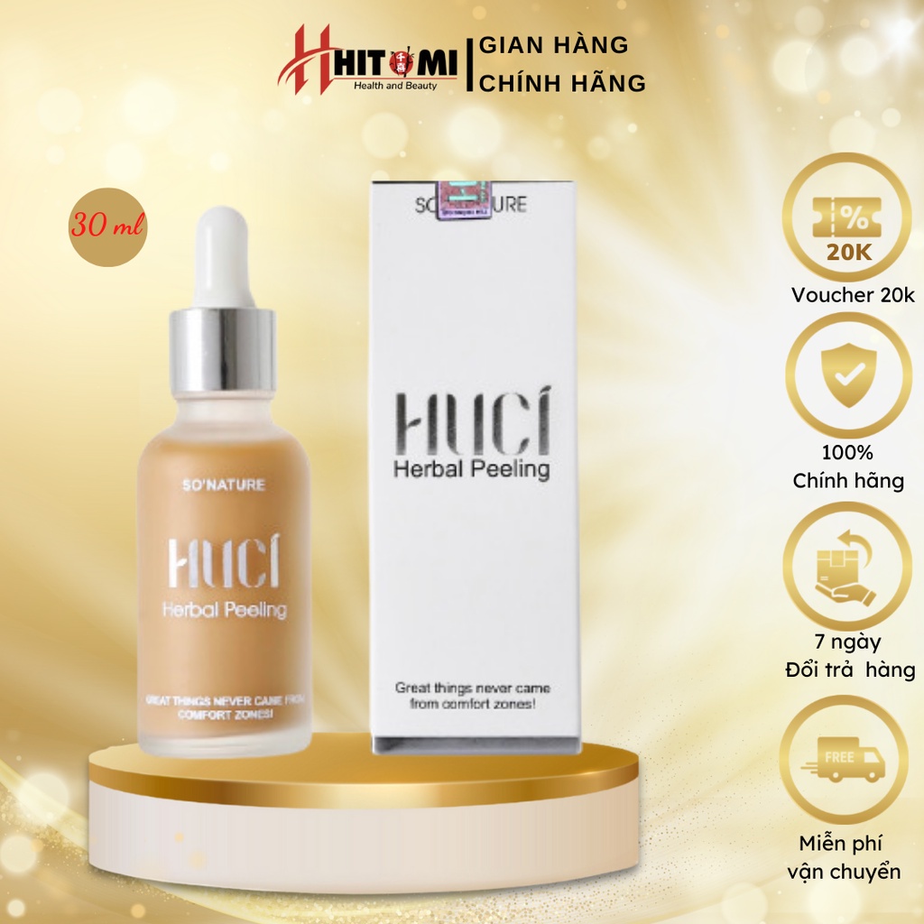 ⚡⚡HOT⚡⚡HOTNhân Sâm HUCI Herbel Peeling Xóa Mụn Thâm, Chân Nám Tàn Nhang, Sẹo Rỗ Nâu Lăm, Se Khít Lỗ Chân Lông