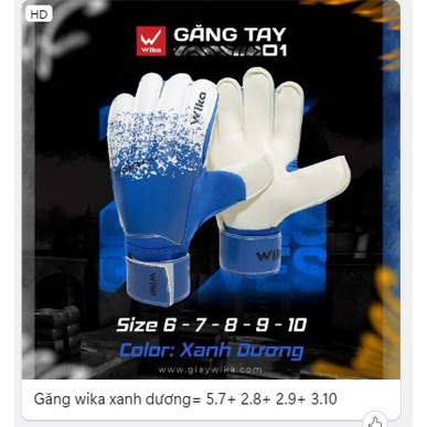 Găng tay thủ môn Wika 200 dành cho trẻ em, loại có xương bảo vệ bàn tay và hỗ trợ bắt dính bóng