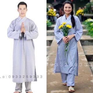 đồ lam đi chùa mẫu áo tràng
