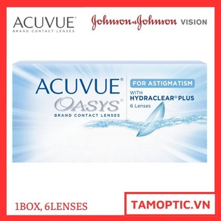 [TORIC] Kính áp tròng có loạn Acuvue Oasys  for astigmatism 6 lenses Johnson&Johnson