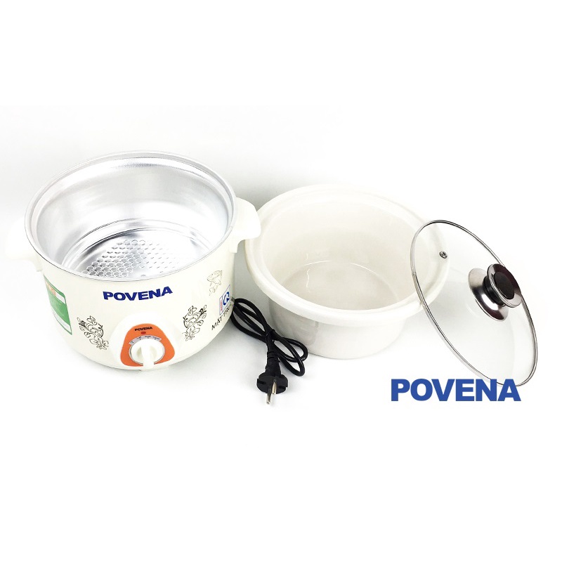 NỒI KHO CÁ POVENA PVN-25 DUNG TÍCH 2,5L, ĐA CHỨC NĂNG NẤU