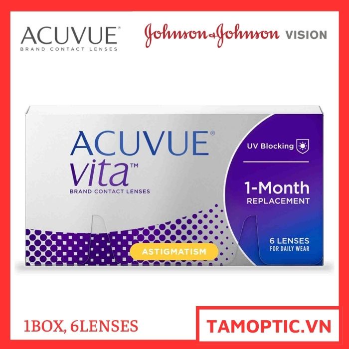 Kính áp tròng 1 tháng có loạn Acuvue Vita 1-Month for astigmatism (6 Lenses) Johnson&Johnson