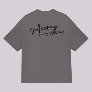 Áo thun form rộng Meesay signature Basic Tee vải cotton cao cấp co giãn, dày dặn Local Brand