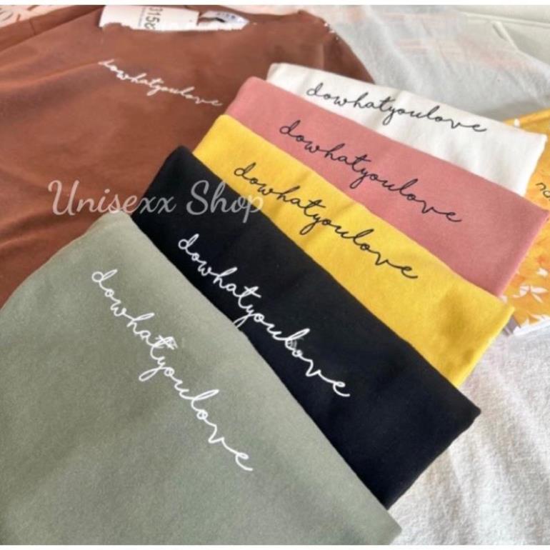 [Rẻ vô địch] Áo Thun Cotton Khô 3158 Form Rộng Nam Nữ Unisex In Dòng Chữ Ký Clow