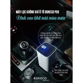 Máy lọc không khí khử mùi và khuếch tán tinh dầu xe ô tô thụy sỹ boneco p50- hàng chính hãng