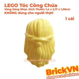 [1 Cái] Phụ Kiện LEGO Minifigures: Tóc Công Chúa Màu Vàng Sáng Nhạt ID 4550924 59363 (KHÔNG dùng cho người thật)