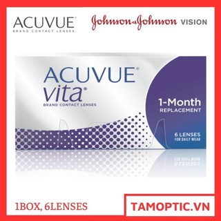 [6 Lenses]Kính áp tròng 1 tháng Acuvue Vita 1-Monthly  Johnson&Johnson