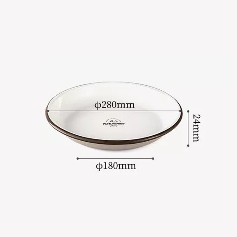 Bát đĩa sát tráng men dã ngoại Naturehike NH20SJ030 gọn nhẹ dễ dàng vệ sinh chất liệu an toàn cho người sủ dụng