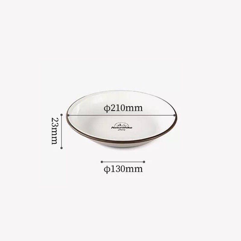 Bát đĩa sát tráng men dã ngoại Naturehike NH20SJ030 gọn nhẹ dễ dàng vệ sinh chất liệu an toàn cho người sủ dụng