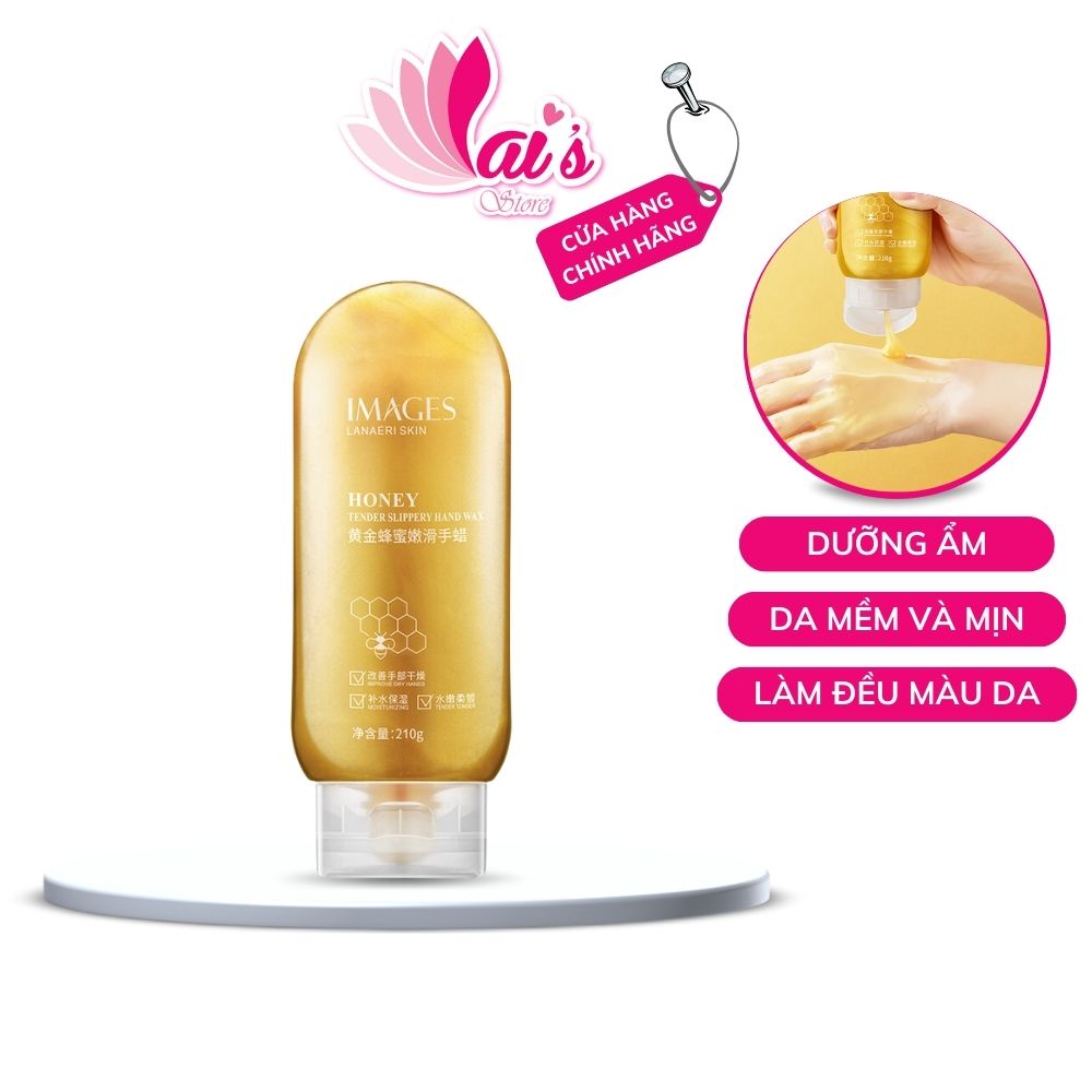 Sáp Dưỡng Da Tay Mật Ong Images 210g Honey Tender Slippery Hand Wax Dưỡng Ẩm, Sáng Da, Mềm Mịn, Chống Khô Da Nứt Nẻ