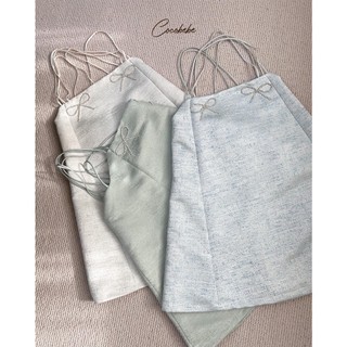 Đầm nơ đá hai dây COCOBEBE (BT234 )