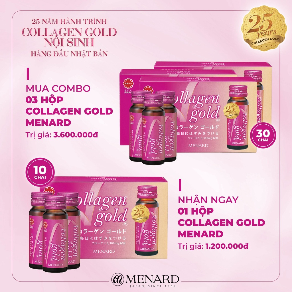 Collagen Gold Nội Sinh MENARD Nhật Bản