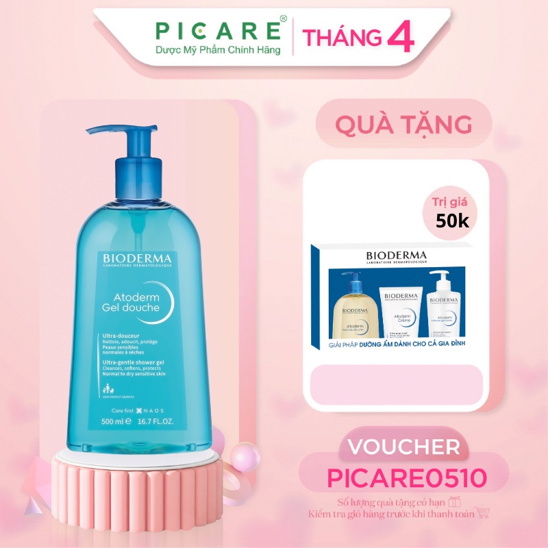 Gel tắm làm dịu và bảo vệ da khô, nhạy cảm Bioderma Atoderm Gel Douche ( 100ml - 500ml )