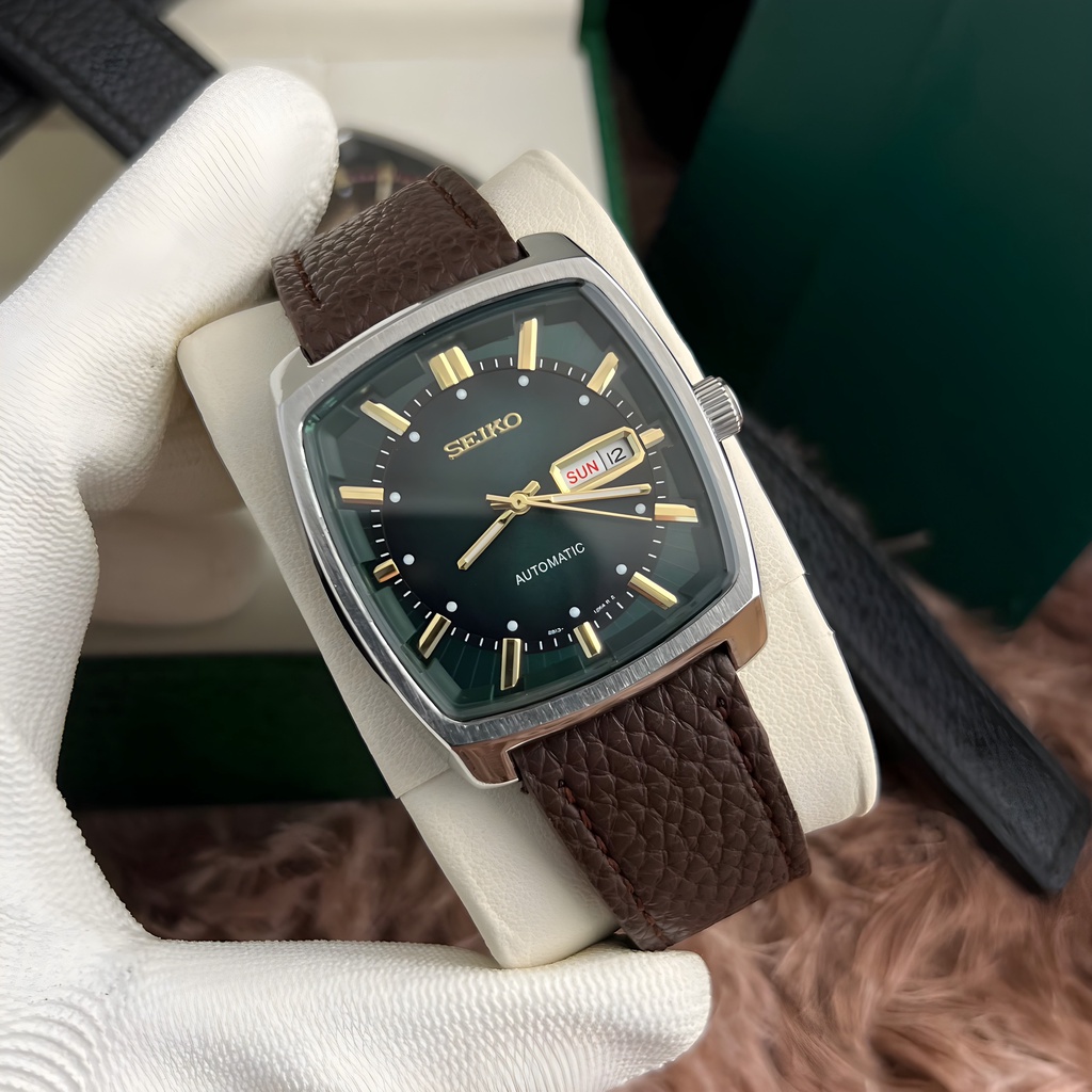Đồng Hồ Seiko máy Nhật mặt vuông đẳng cấp sang trọng