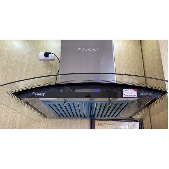Hút mùi kính cong cảm ứng VẪY TAY Canzy CZ DB70Q -Bảo hành chính hãng 3 năm | BigBuy360 - bigbuy360.vn