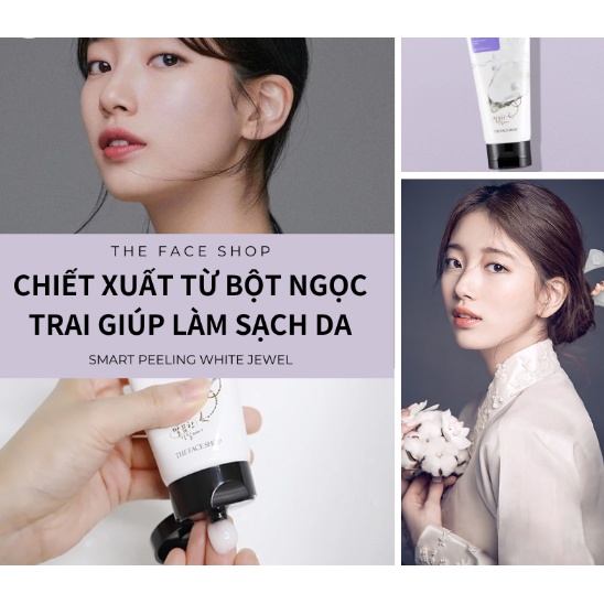 Tẩy Tế Bào Chết, Dưỡng Da Tươi Sáng Với Chiết Xuất Từ Ngọc Trai The Face Shop Smart Peeling White Jewel 120ml | BigBuy360 - bigbuy360.vn