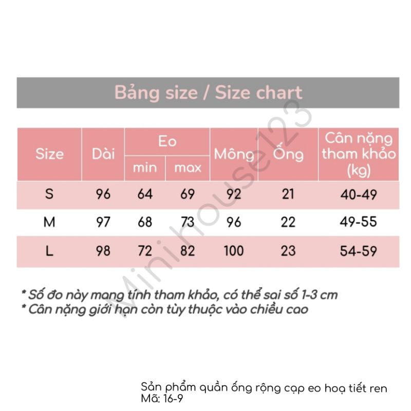 free ship Quần ống rộng họa tiết ren xanh bạc CC | BigBuy360 - bigbuy360.vn