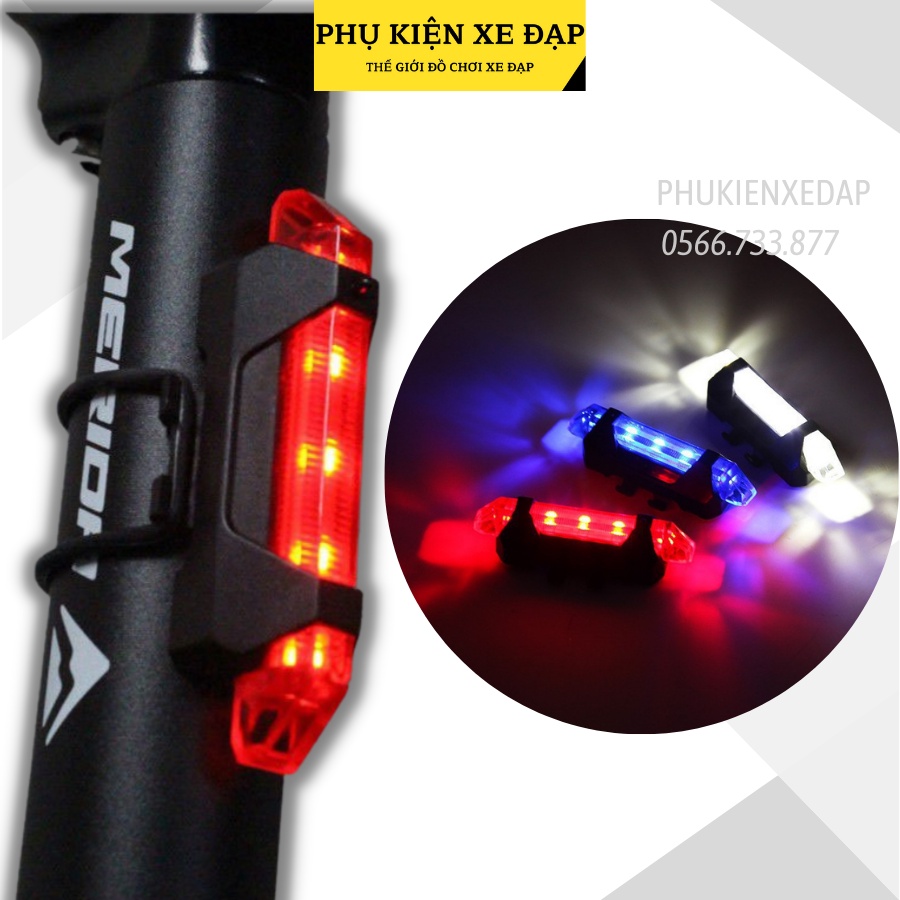 Đèn xe đạp hậu LED thể thao, đèn hậu xe đạp siêu sáng DH01