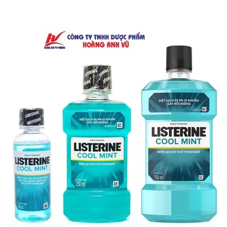 (HÀNG CÔNG TY CHÍNH HÃNG) NƯỚC SÚC MIỆNG LISTERINE COOLMINT MOUTH WASH