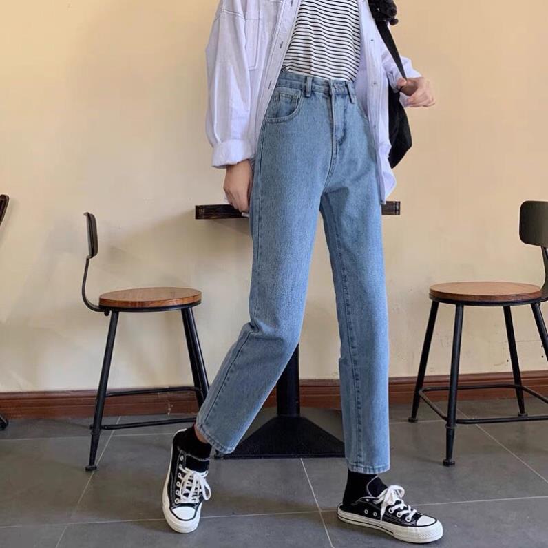 free ship1 Quần jean baggy nữ lưng cao oke | BigBuy360 - bigbuy360.vn