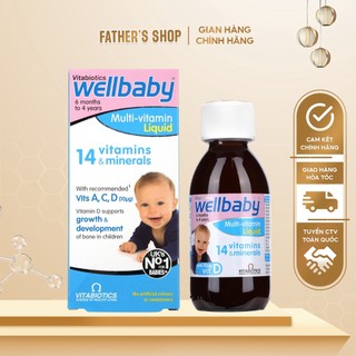 Wellbaby 14 vitamin 150ml - Vitamin tổng hợp tăng đề kháng cho bé