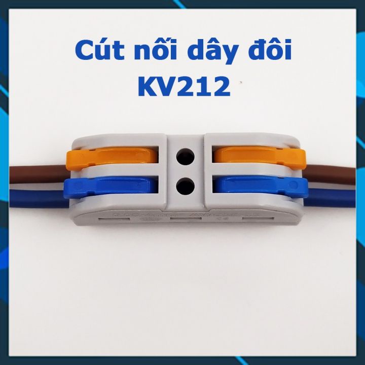 Cút nối dây điện nhanh KV212 / PCT, cốt nối dây điện, cos nối điện, đầu nối dây điện