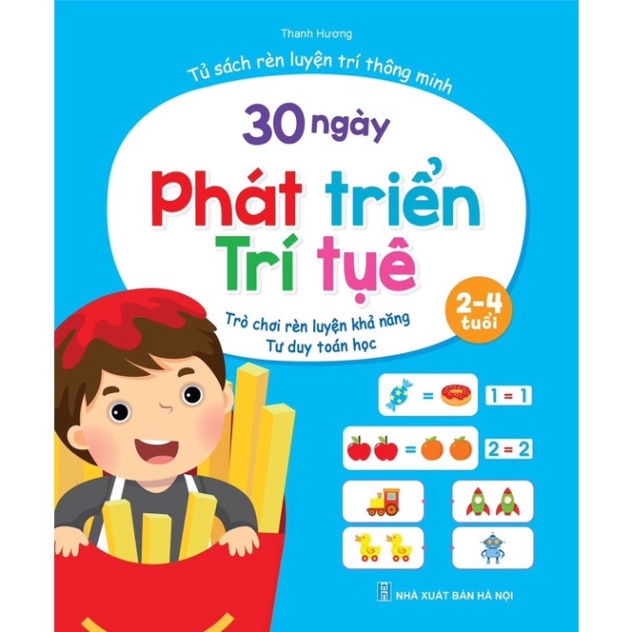 Sách - Bộ 30 Ngày Phát Triển Trí Tuệ - Dành Cho Trẻ Từ 2 - 4 Tuổi (4 quyển)